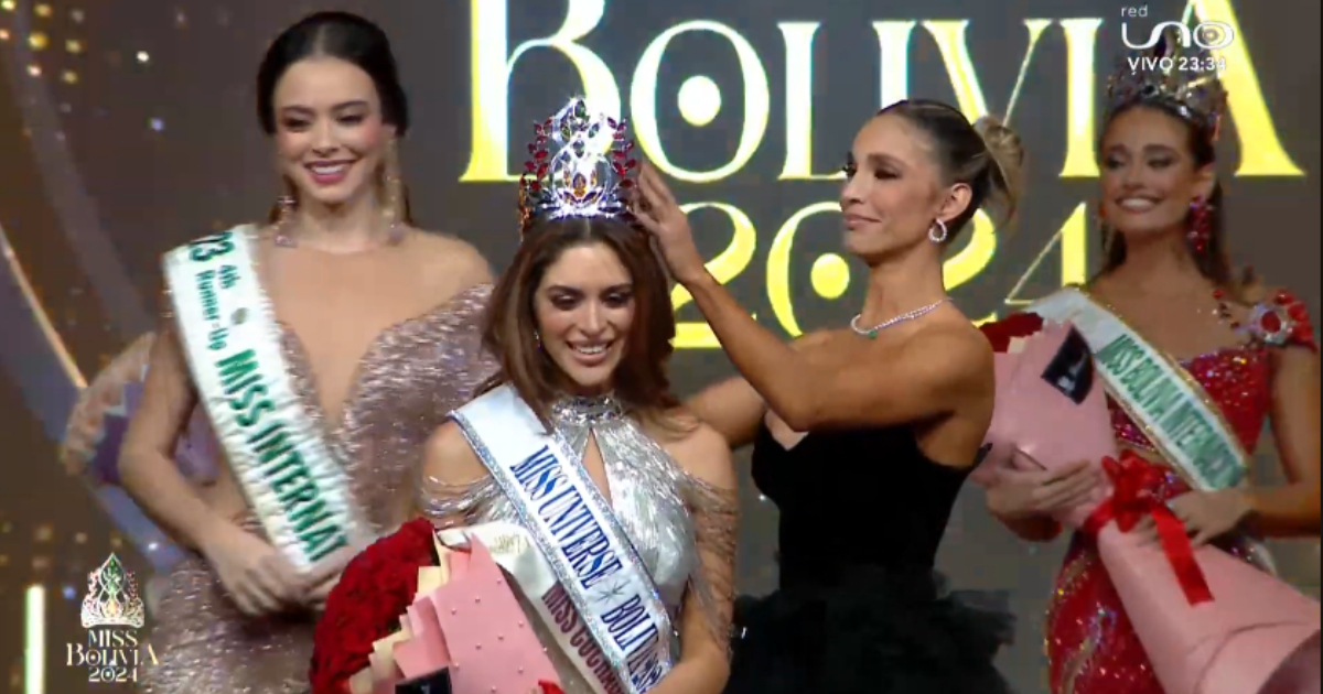 Coronación Miss Bolivia 2024, Juliana Barrientos (Foto: Captura)